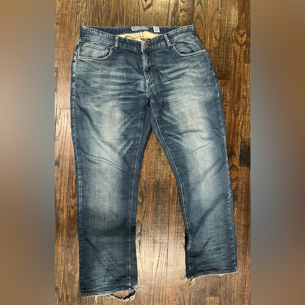 INC International Concepts Dark Wash Relaxed Jeans